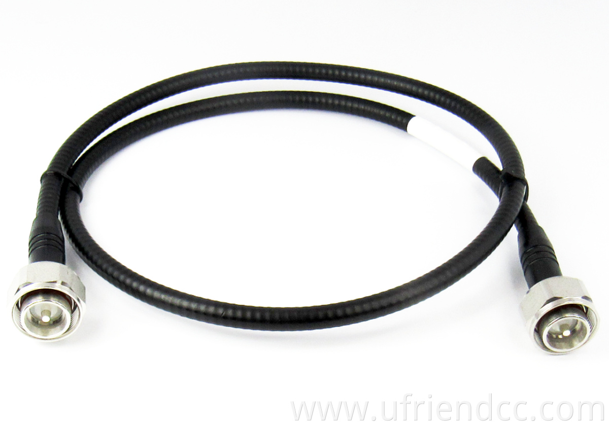 MINI DIN 4.3-10 to 4.3-10 Low PIM Weatherproofing rf cable assembly for RF applications